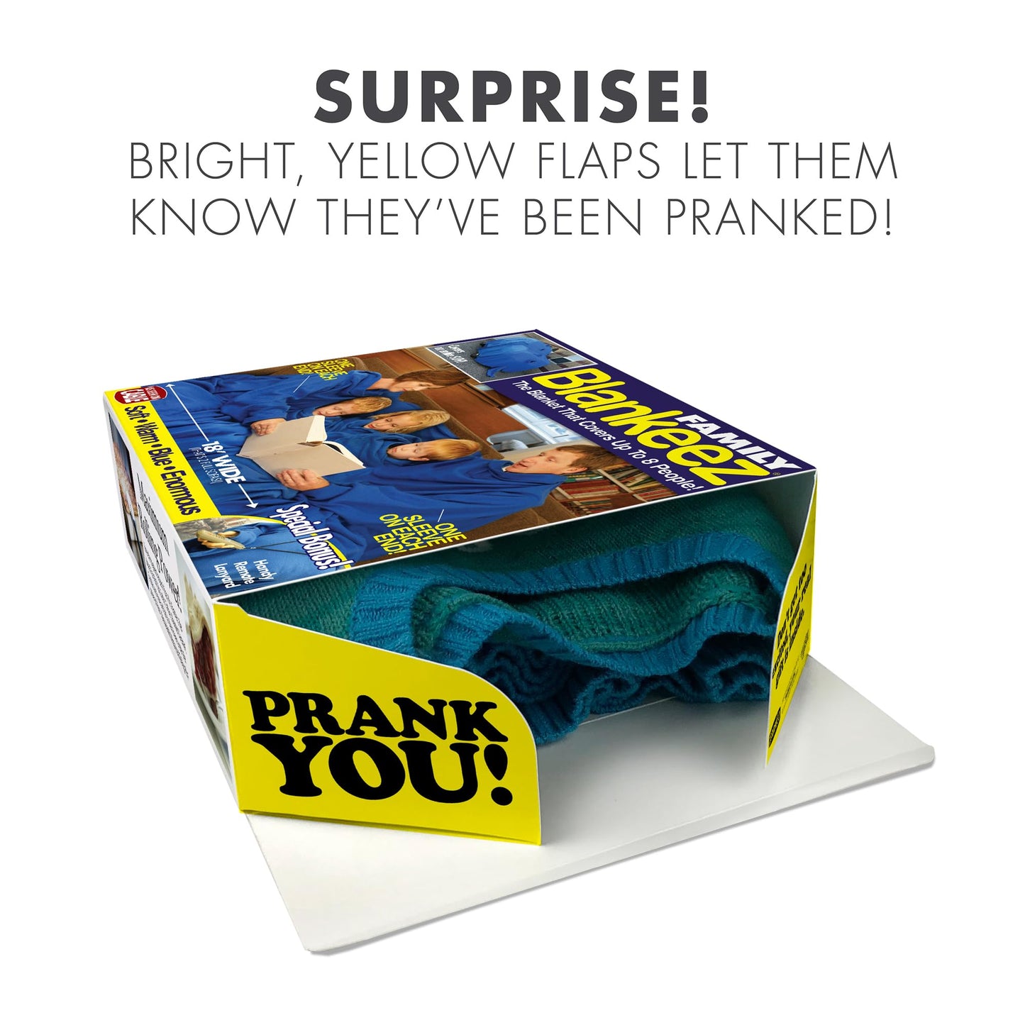 Prank-O Blankeez Prank Gift Box, Wrap Your Real Present in a Funny Authentic Prank-O Gag Present Box | Novelty Gifting Box for Pranksters