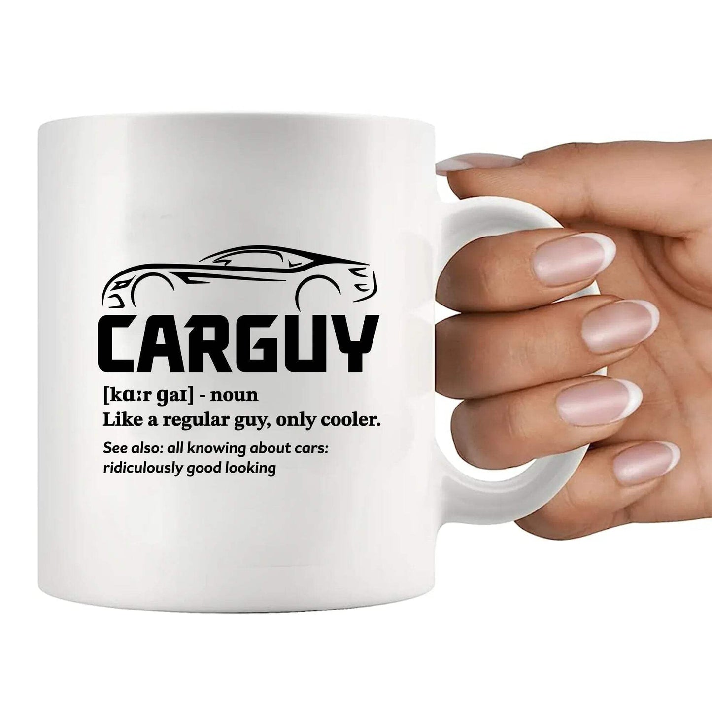 Car Guy Definition Mug Car Lover Gifts For Men Husband Boyfriend Dad Brother Uncle From Wife Girlfriend Mom Car Mechanic Racer Coffee Ceramic Mug 11 oz White