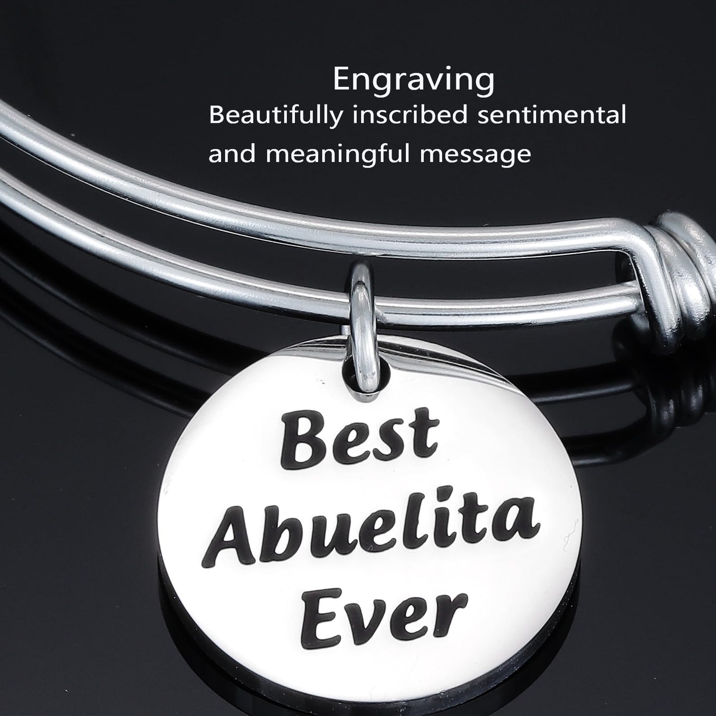 HUTIMY Abuelita Gifts In Spanish from Grandchildren Birthday Accessories for Grandmother Best Abuelita Bracelet