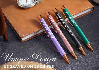 InnoBeta Sonographer Gifts for Women, Sonography Ultrasound Tech Radiology Gifts, Ballpoint Pen Set of 4, Perfect for Birthday & Christmas