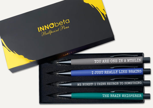 InnoBeta Neuroscience Gifts, Neurology NeuroSurgery Neurologist Pen Set of 4