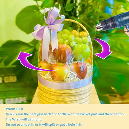 HSZJsto 6PACK Extra Large Cellophane Bags, 40x48 Inch Clear Cellophane Wrap Basket Gift Bags for Easter Gift Baskets Packaging, Cellophane Wrap Christmas Gift Bags