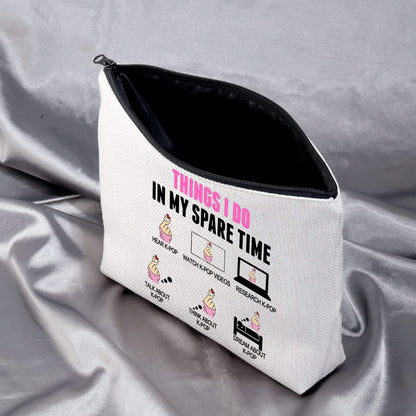MEIKIUP Funny K-pop Lover Gift K-pop Merchandise Korean Drama Fan Gift K-Drama Women Makeup Bag