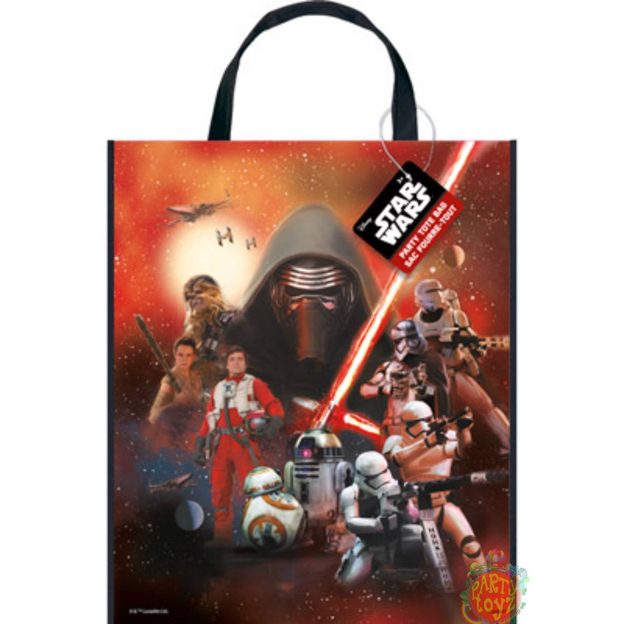Star Wars Plastic Tote Bag - 13" x 11", 1 Pc