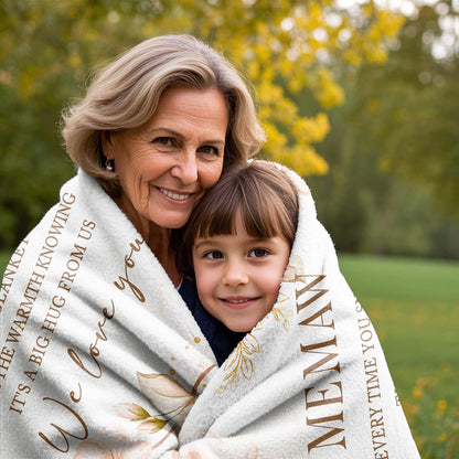 Memaw Gifts, Gifts for Memaw, Memaw Birthday Gifts, Memaw Blanket 60" x 50", Memaw Gifts for Grandma, Memaw Gifts from Grandchildren, Memaw Gifts for Mother's Day, Memaw Gifts for Christmas