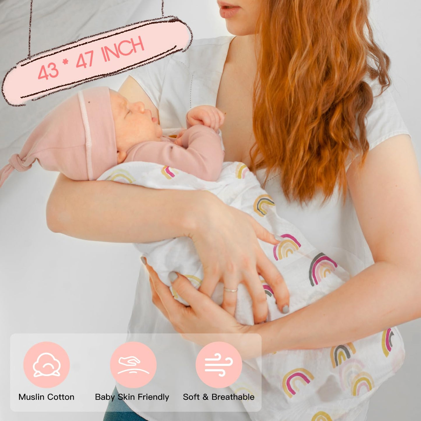 iAOVUEBY New Mom Gifts & Baby Girl Gifts, Baby Shower Gifts for Mom to Be, Pregnancy Gifts for Expecting Mom, First Time Mother's Day Gift for New Mom, Pregnancy Gifts for Women and Baby