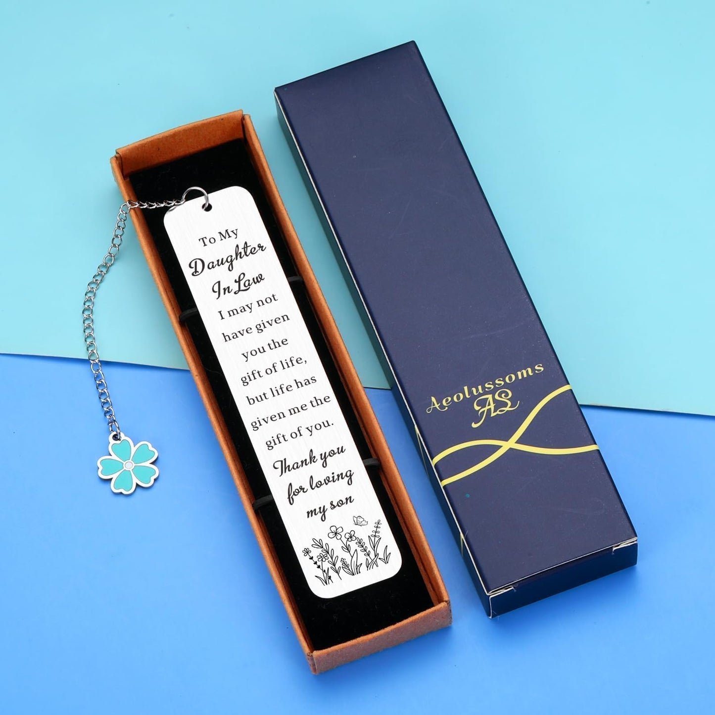 Future Daughter in Law Gifts from Mother in Law Daughter in Law Mothers Day Birthday Gifts for Daughter-in-Law Anniversary Wedding Gift for Bride from Mother-in-Law Bookmark for Book Lover Christmas