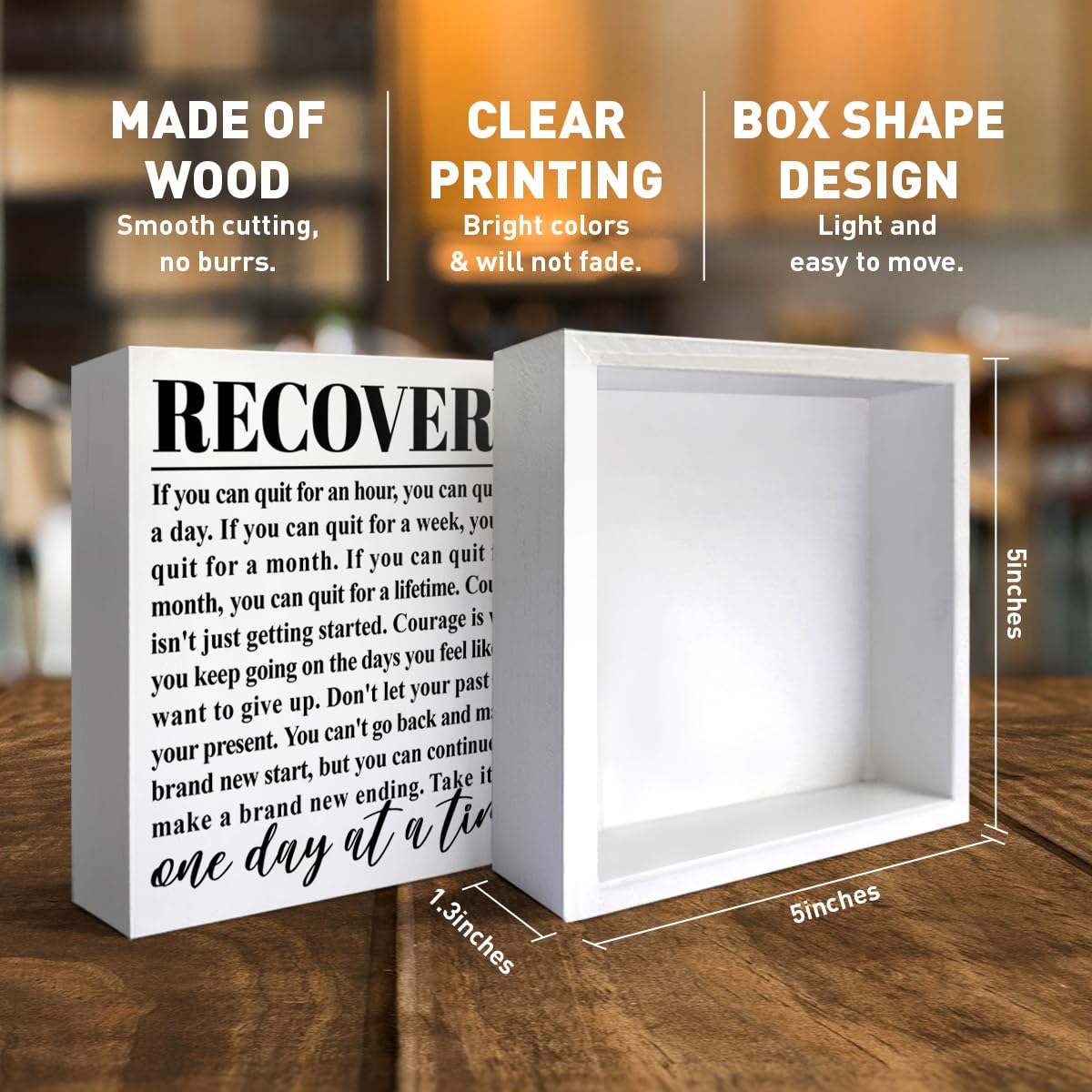 Recovery Gift for Women Men, Sobriety Gift for Dad Mom Son, AA NA Alcoholics Anonymous Gift Addiction Recovery Narcotics Anonymous Gift, One Day at a Time