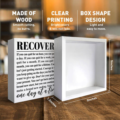 Recovery Gift for Women Men, Sobriety Gift for Dad Mom Son, AA NA Alcoholics Anonymous Gift Addiction Recovery Narcotics Anonymous Gift, One Day at a Time