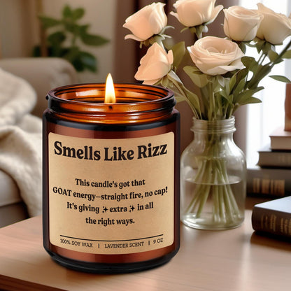 Miracu Rizz Candle, Teen Girl, Teen Boy Gifts, Funny Birthday Gifts for Teenage Boys Girls, Mothers Day Present Idea for Gen Z, Teens 16-18, 13, High Middle School Teenager Brother Son Nephew Niece