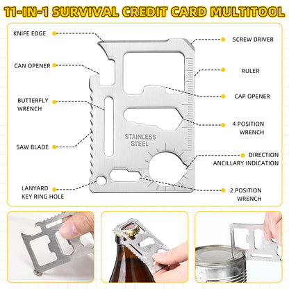 Vicenpal 40 Pcs Fathers Day Bulk Gifts 6 in 1 Screwdriver Tool Pen with Multitool Credit Card Bulk Tool Pen Gifts for Fathers Day Adult Men Dad Husband Male Employee (Black,Yellow;silver)