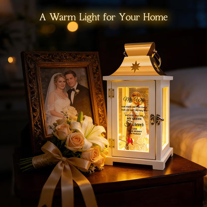 Gift for Wife, Best Mother's Day Valentines Day Anniversary Birthday Gifts Lantern for Wife Christmas