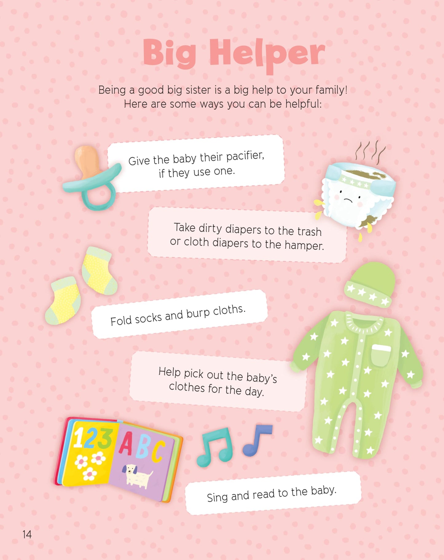 Big Sister Activity Book and Story with More than 80 Stickers - Includes Coloring Pages, Mazes, and More