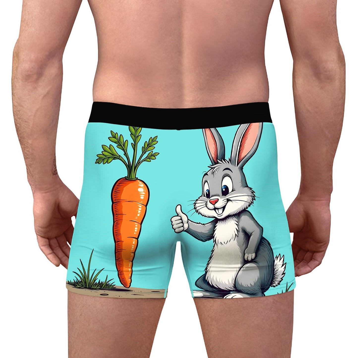 Aueyan Mens Teens Boy Underwear Funny Boxers Unique Boxer Briefs Short Leg