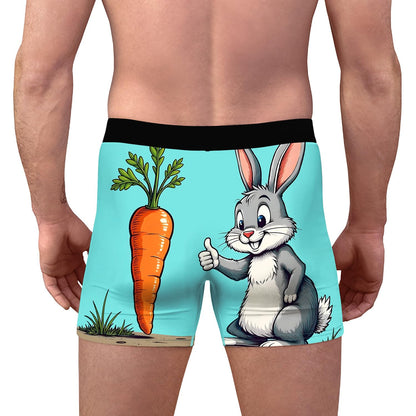 Aueyan Mens Teens Boy Underwear Funny Boxers Unique Boxer Briefs Short Leg