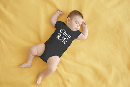 AW Fashions Chug Life Baby Bodysuit Funny, Cute, and Comfortable Infant Apparel - Trendy Newborn Clothing