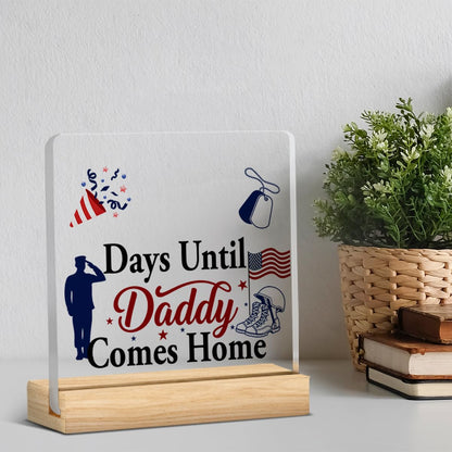 Funny Deployment Countdown Calendar Deployment Decorations Gifts for Hero Home Hero Military Gifts Kids Colleagues Family Countdown Gifts for Him Her 4 X 4 Inch