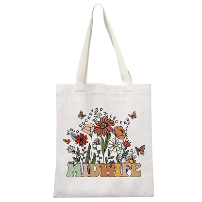 GJTIM Midwife Gift Doula OB Nurse Obstetrician Gift OBGYN Midwife Appreciation Gift Midwife Tote Bag