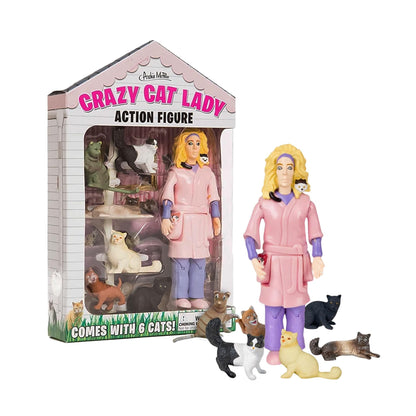 Accoutrements Crazy Cat Lady Action Figure Multicolored, 8"