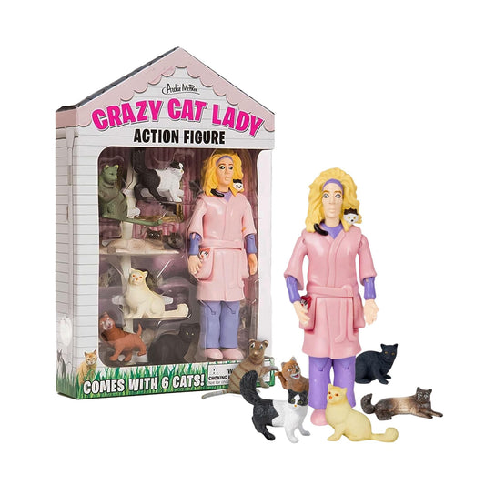 Accoutrements Crazy Cat Lady Action Figure Multicolored, 8"