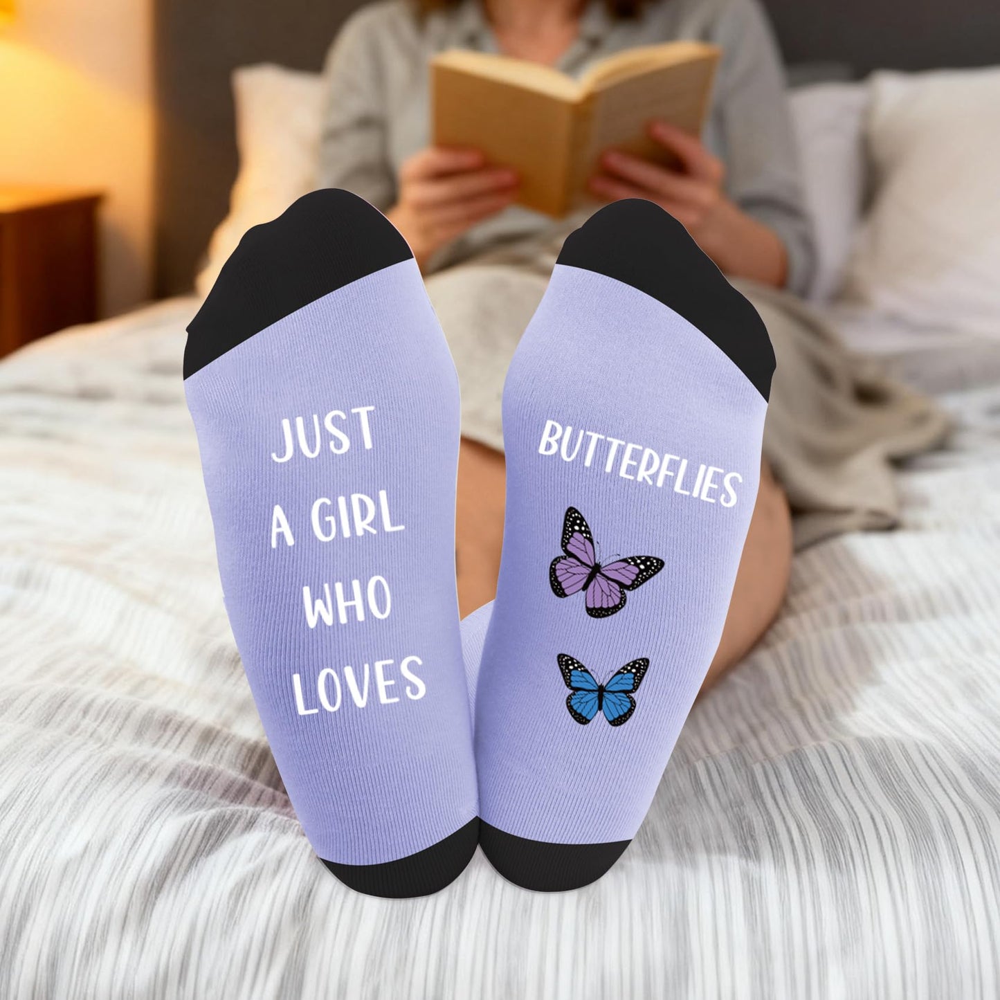 Butterfly Gifts for Women and Girls Cute Funny Butterflies Lovers Themed Accessories Socks Presents Christmas Stocking Stuffers Mothers Day Birthday Galentines Graduation Butterfly Gifts