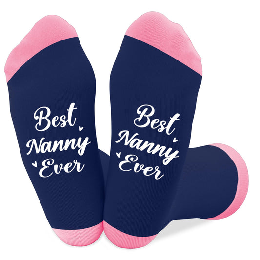 Nanny Gifts Mothers Day Christmas Stocking Stuffers Birthday Valentines Day International Womens Day Halloween New Years Thank You Gift Ideas Best Nanny Ever Gifts Sentimental Cozy Socks