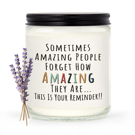 Craftique Gifts for Women, Birthday Gifts for Women- You're Amazing Candle- Friendship/Thank You/Inspirational Gift for Woman Her Friend Teacher Mom Girlfriend Sister Bestie Lavender