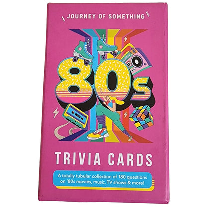 Journey of Something: 80's Trivia Cards - Adult Party Card Game, 180 Rad Questions, Pop Culture Knowledge, Decade Nostalgia, Ages 14+, 2+ Players