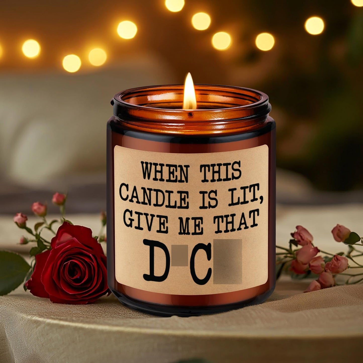 GSPY Scented Candle - Cute Gifts for Boyfriend, Bachelorette Gifts for Bride - Funny Fathers Day, Anniversary, Birthday, 5 Senses Ideas for Him, Boyfriend, Husband, Men, Fiance, Couples, Women, Her