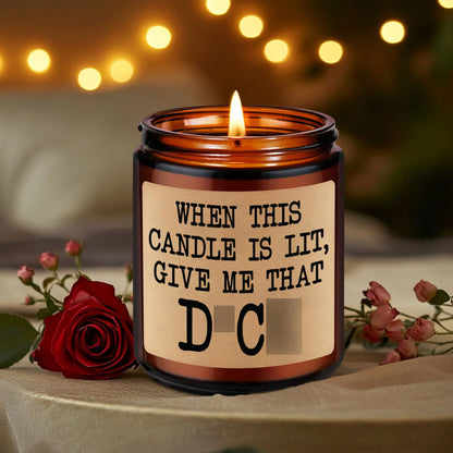 GSPY Scented Candle - Cute Gifts for Boyfriend, Bachelorette Gifts for Bride - Funny Fathers Day, Anniversary, Birthday, 5 Senses Ideas for Him, Boyfriend, Husband, Men, Fiance, Couples, Women, Her