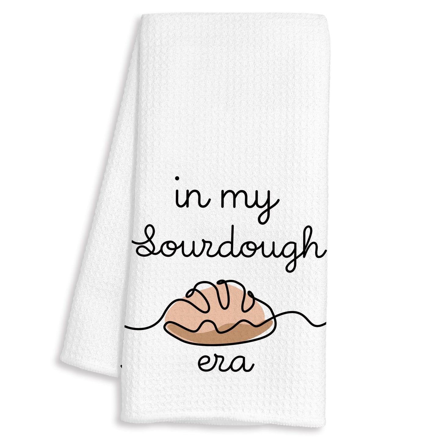 in My Sourdough Era Baking Kitchen Towels, Bread Maker Gifts, Gifts for Sourdough Bakers Baking Lovers Decorative Dish Hand Tea Towels for Bakery Kitchen, 16x24 Inch