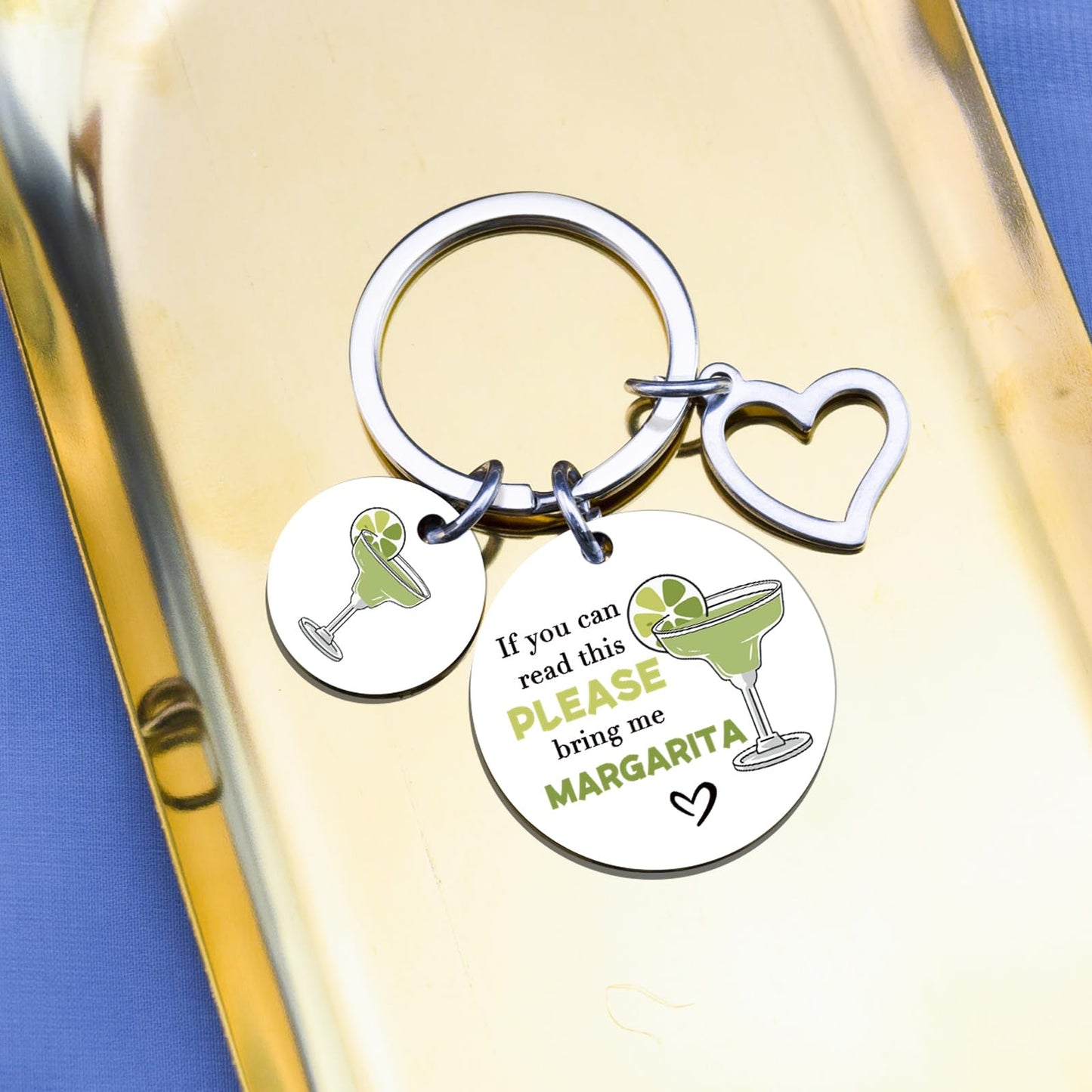 Margarita Gifts for Women Drinking Accessories Unique Alcohol Lovers Gifts Funny Best Friend Bestie Birthday Christmas Gift Ideas for Women If You Can Read This Please Bring Me Margartia Cute Keychain