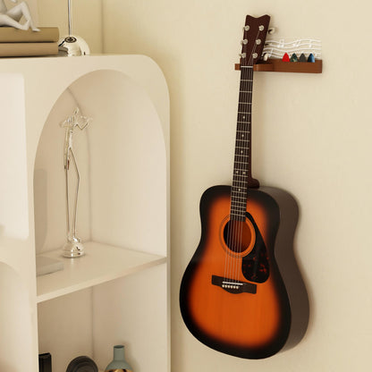 CoolGift Mart Guitar Wall Mount Stand with LED Lights - Solid Wood & Acrylic USB-Powered Guitar Accessories - Gift for Men, Guitar Players, Music Lovers (for Acoustic, Electric Bass, Ukulele)