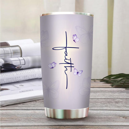 Christian Gifts for Women Faith - Christian Tumblers for Mothers Day Bible Gift - Christian Tumbler Religious Gifts Spiritual Encouragement Inspirational Gift for Women Stainless Steel Tumbler 20oz