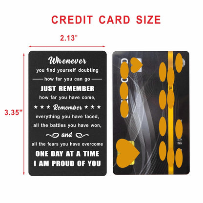 Sobriety Gifts for Men Women - Sober Metal Wallet Cards - Addiction Recovery Sober Anniversary Keepsake - Recovery AA NA Gifts