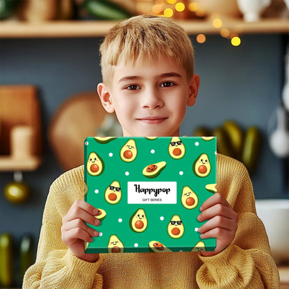 HAPPYPOP Funny Fruit Gifts - Avocado Gift Banana Gift for Kids, Avocado Banana Socks
