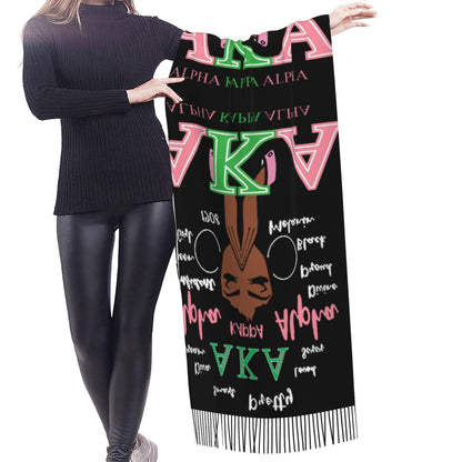 Scarf Sorority Gifts For Women Shawl Cashmere Long Large Warm With Tassel
