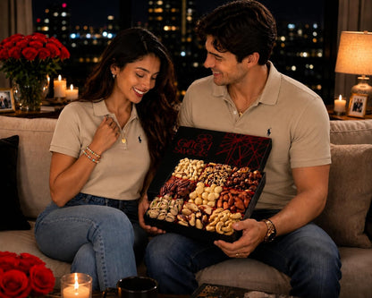 Nuts Gift Box - 9 Variety - Gourmet Nut Gift Basket - Healthy Nut Gift Tray - Holiday Premiun Gourmet Nuts