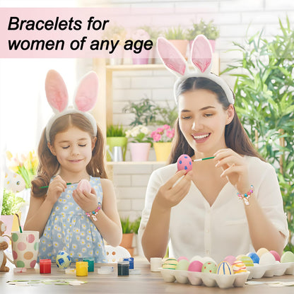 Easter Bracelets Basket Stuffers Essentials Egg Fillers Filled For Women 2026 Teens Cute Bunny Charm Decorations Accessories Gifts Rabbit Presents For Adults Female Style