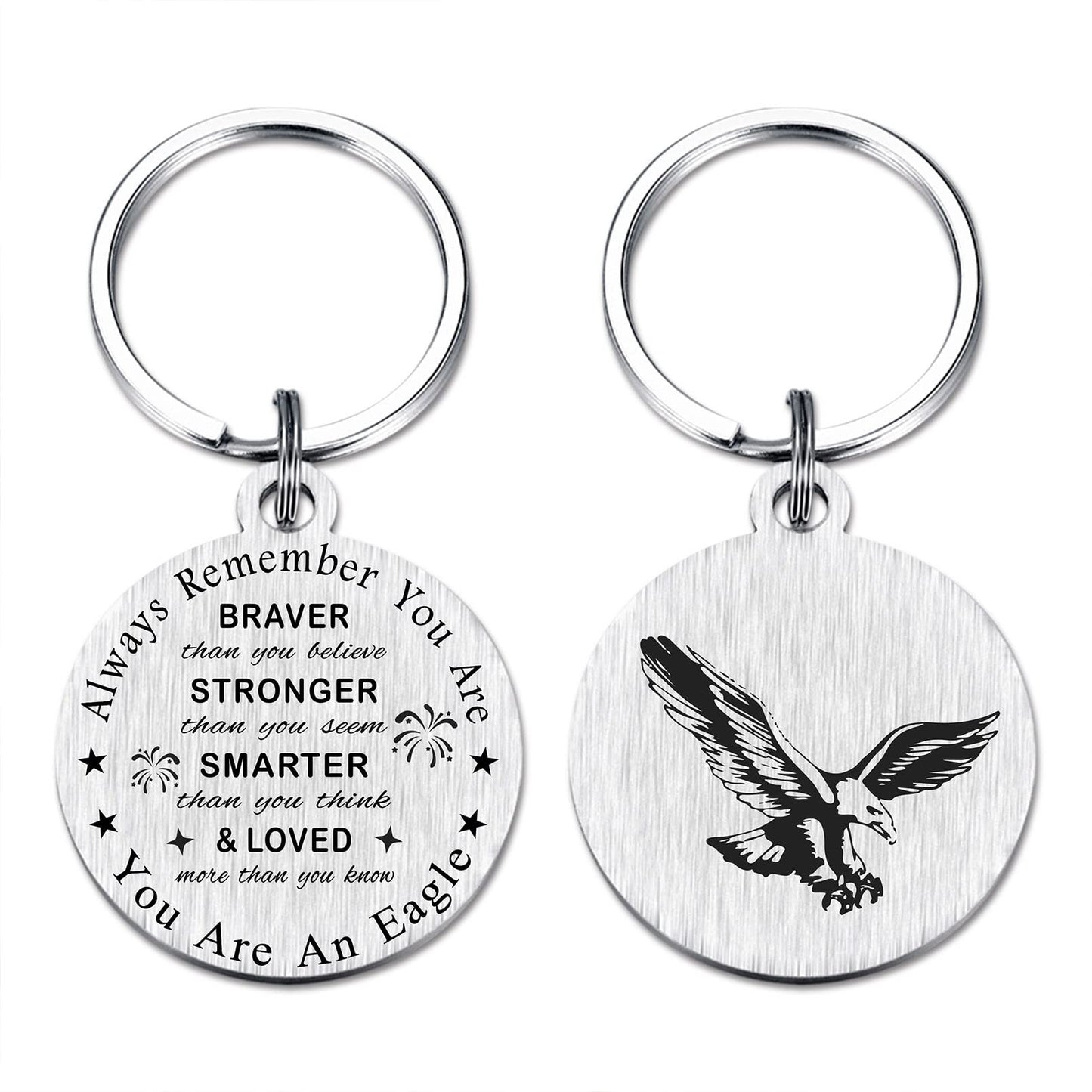 SOUSYOKYO American Eagle Gifts, Eagel Keychain, Eagles Gifts for Men Women Teenage Boys Girl, Eagles Scout Stuff Keepsake Decorations