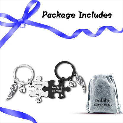 Dabihu Loss Memorial Keychain Loss of Baby Memorial Gift Sympathy Gift for Infant Lost Pregnancy Baby Miscarriage Jewelry Remembrance Grieving Gifts Sympathy Gifts for Parent Miscarriage Keepsake