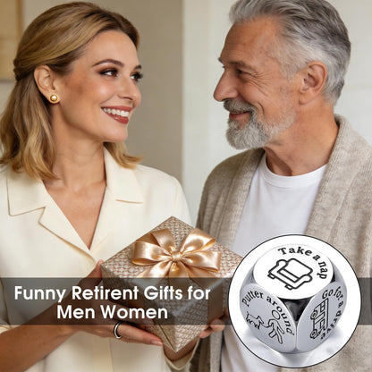 Retirement Gifts for Women Men, Retired Gifts for Men Funny Decider Dice, Retirement Gifts for Boss Coworker Going Away Leaving Gifts for Coworker Retired Teacher Dad Fathers Day from Daughter Son