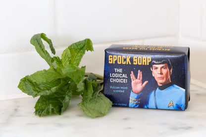 The Unemployed Philosophers Guild Star Trek Spock Soap - Made in the USA, 2oz (56g) Travel or Hotel Sized Guest Bar Soap