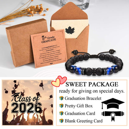 2026 Graduation Gifts for Him Boys Men High School/ Kindergarten/ Preschool/ 5th 6th 8th Grade/ College/ Master Degree/ Middle School Graduation Gifts Bracelet for Son Grandson Nephew Boyfriend Friend