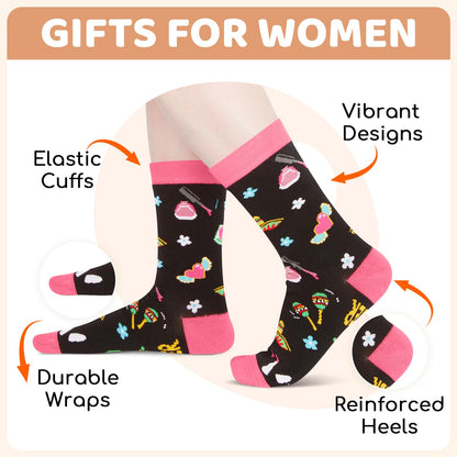 HAPPYPOP Mothers Day Gifts - Mother Daughter Sister in Law Socks, Aunt Niece Sister Socks