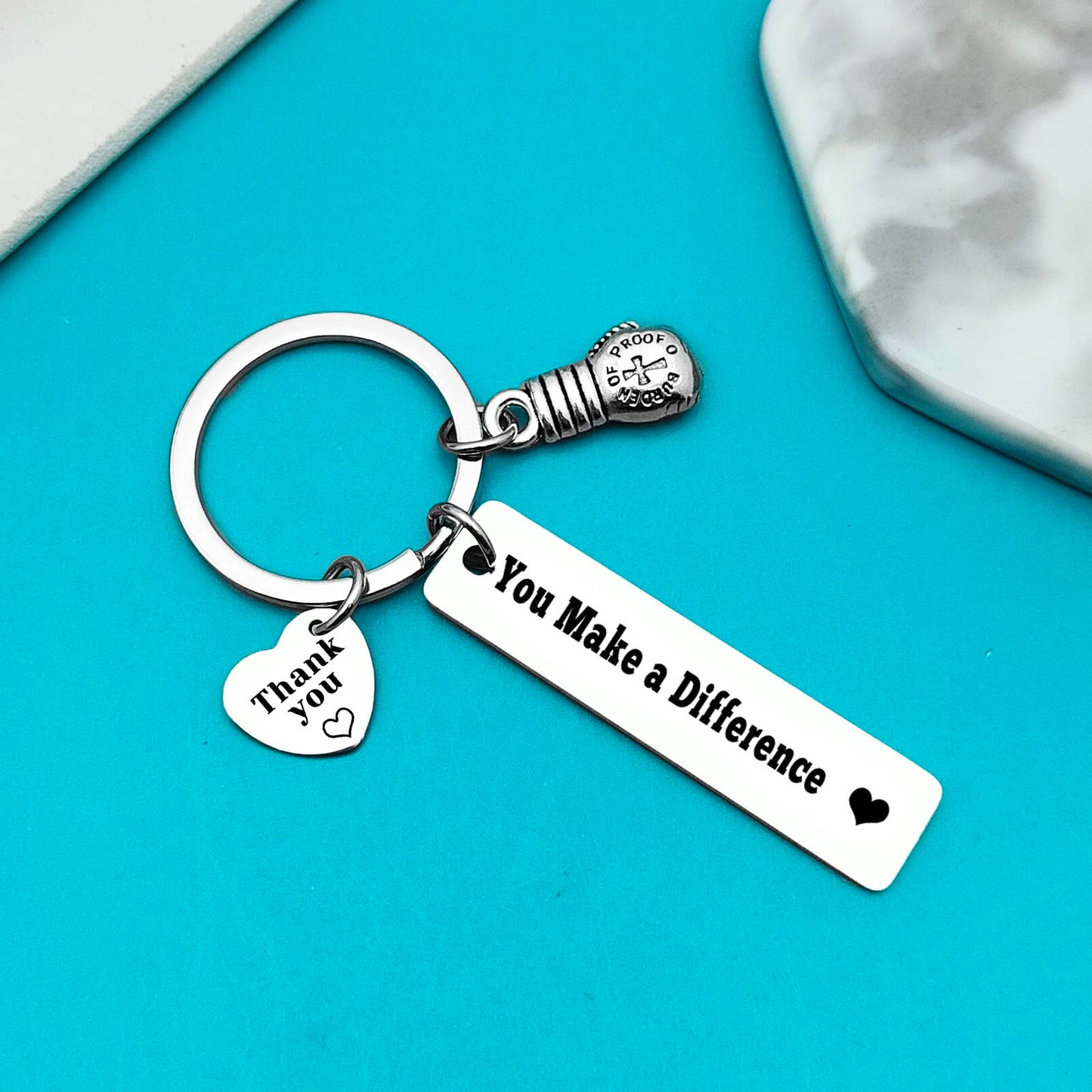 Xiahuyu Boxing Gift Boxing Gloves Keychain Thank You Gift for Boxer Boxing Coach Appreciation Gift Boxing Lover Gift