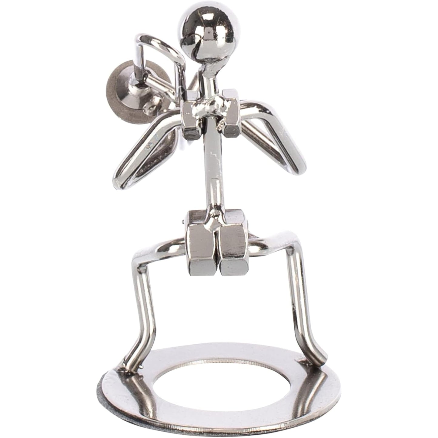 Broadway Gift Trombone Player Silver Tone 6 inch Table Metal Decorative Musician Tabletop Figurine