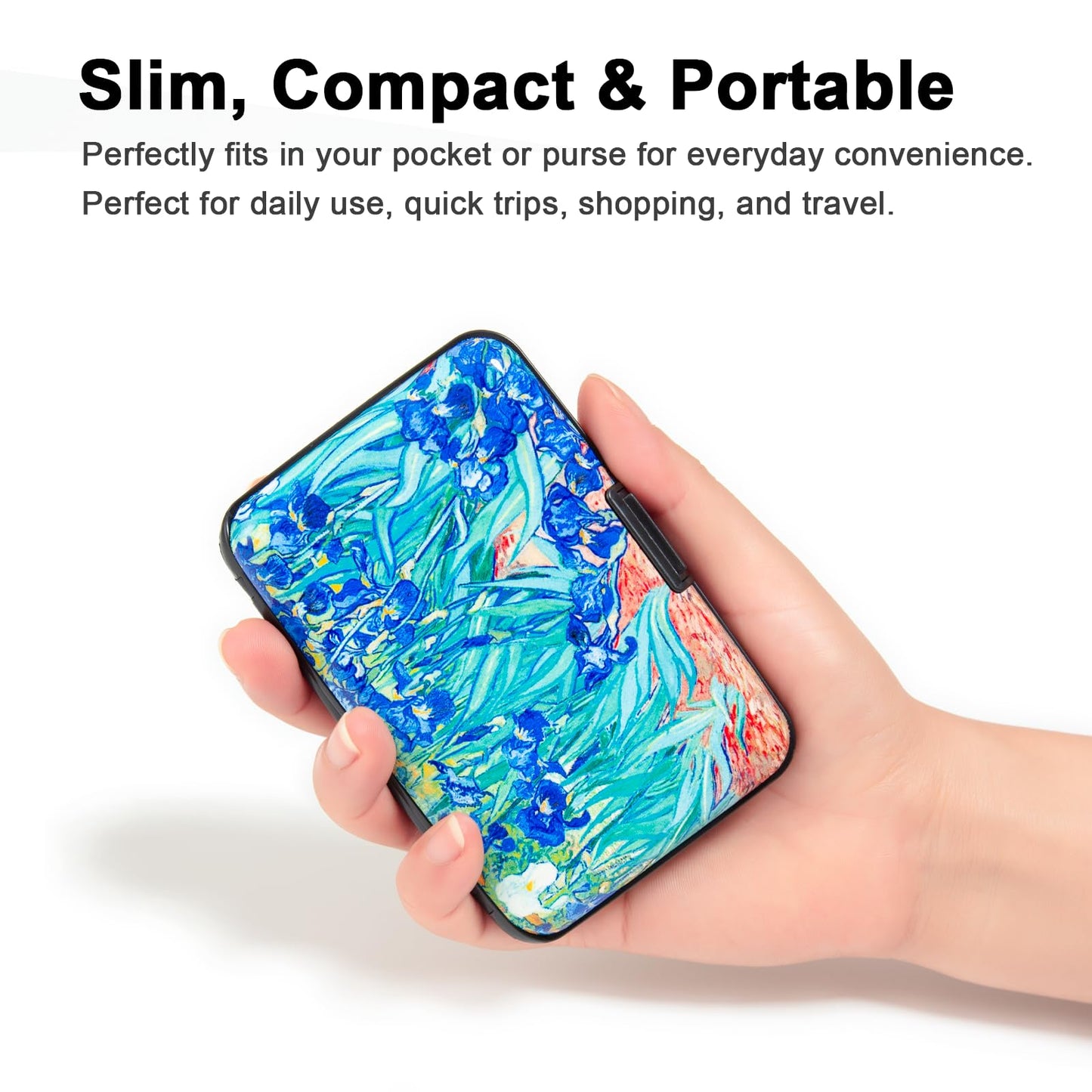 Credit Card Holder Small RFID Blocking Wallet Business Metal Slim Mini Aluminum Hard Case for Women Men