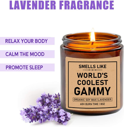 Smells Like World's Coolest Gammy Candle - Gammy Soy Candle - Funny Gammy Gift Candle - Mother's Day Gift - Smells Like Candle - Candle for Gammy - Happy Mother's Day
