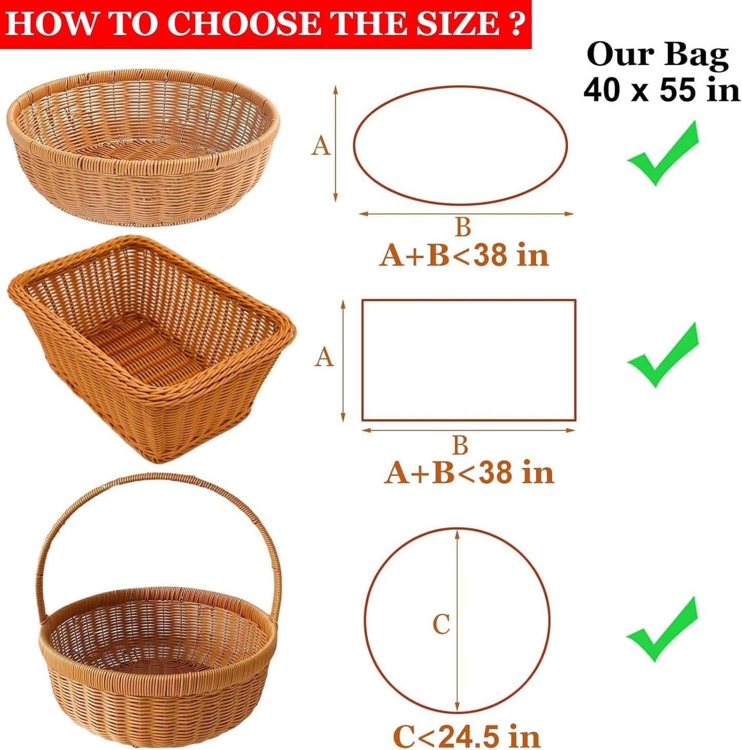 SYOGUA 10 Pack Extra Large Cellophane Bags, 40 x 55 inch, 3 Mil Thicker Clear Gift Bags for Baskets Wrapping Plastic, Jumbo Huge Clear Cellophane Wrap Gift Basket Bag